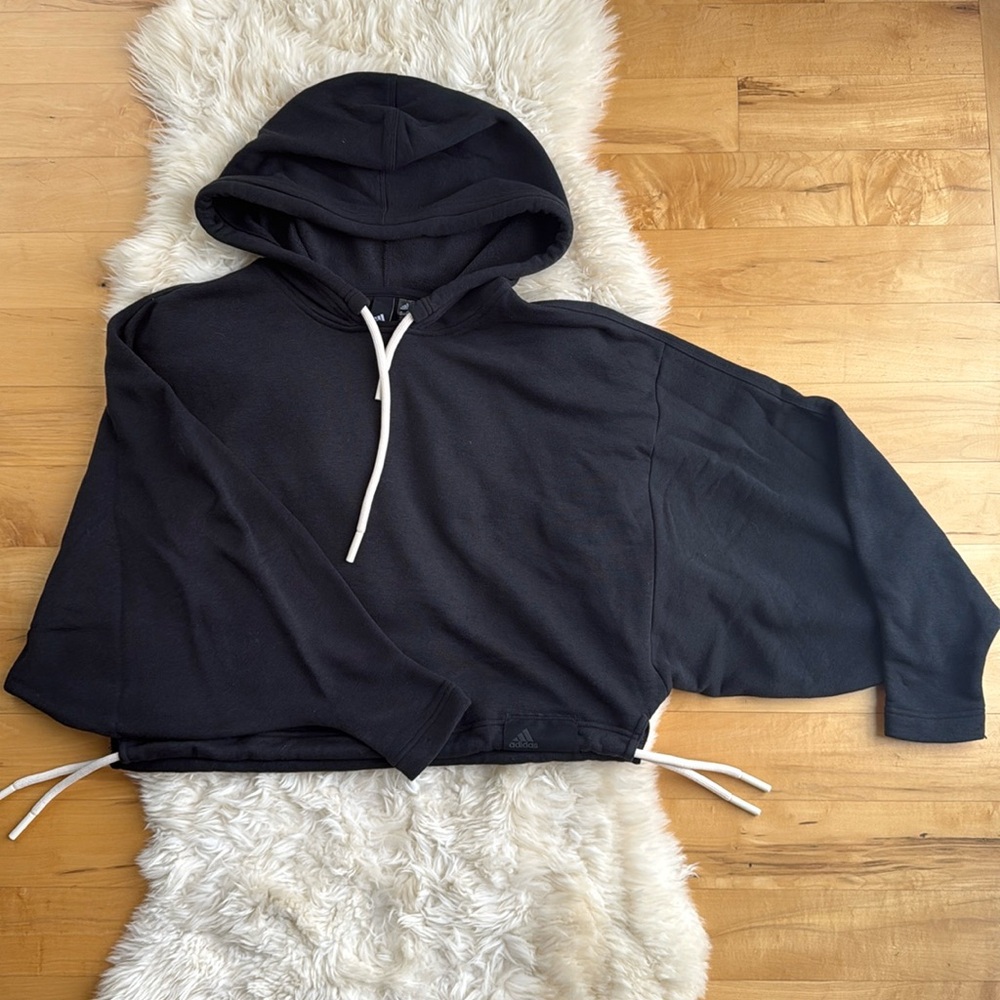 NWOT, adidas oversized crop sweatshirt, size XS